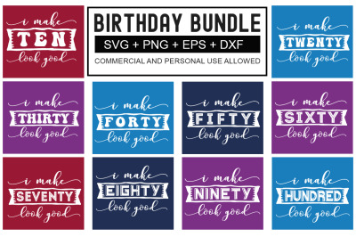 Birthday SVG Bundle