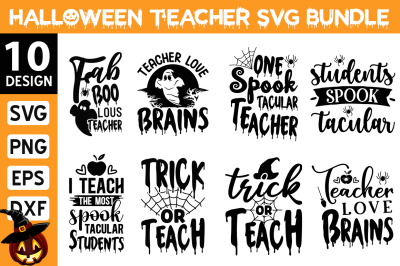 Halloween Teacher SVG Bundle