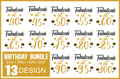 Birthday SVG Bundle