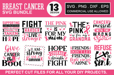 Breast Cancer SVG Bundle