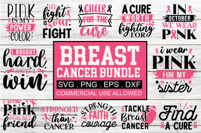 Breast Cancer SVG Bundle