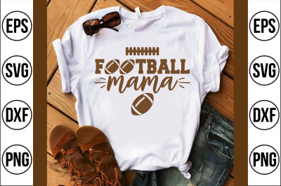 football mama svg cut file