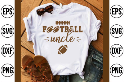 football uncle svg cut file