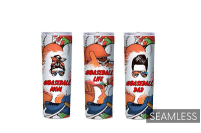 Baseball Tumbler Sublimation Bundle