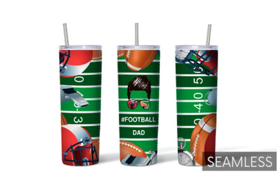 Football Dad Tumbler Sublimation