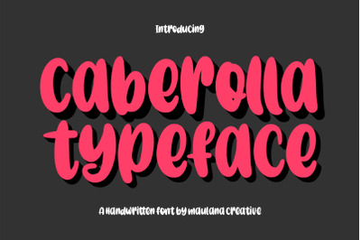 Caberolla Handwritten Font