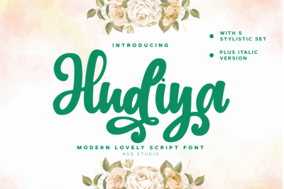 Hudiya - Modern Lovely Script