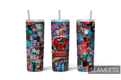 Gym Woman Tumbler Sublimation