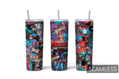 Gym Life Tumbler Sublimation