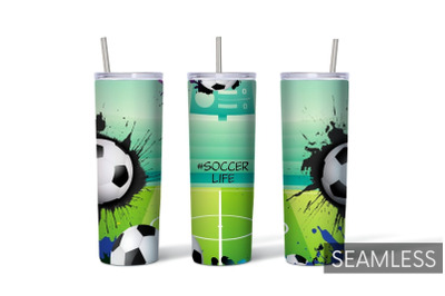 Soccer Life Tumbler Sublimation