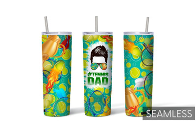 Tennis Dad Tumbler Sublimation