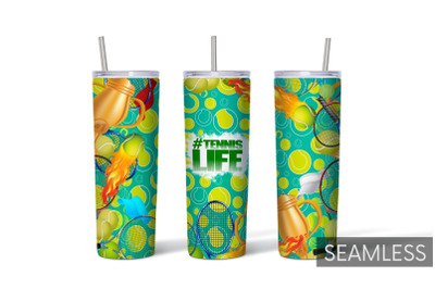 Tennis Life Tumbler Sublimation