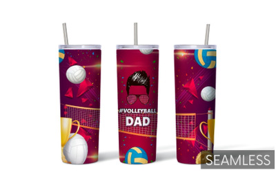 Volleyball Dad Tumbler Sublimation