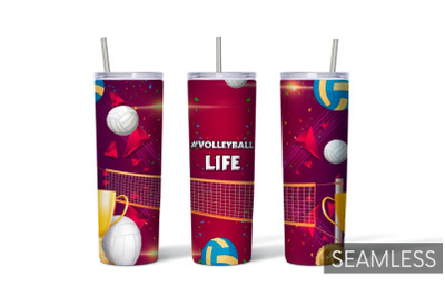 Volleyball Life Tumbler Sublimation