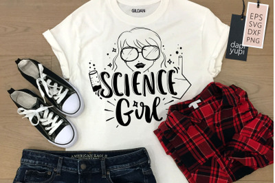 Science Girl SVG