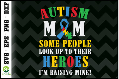 Autism Mom Puzzle Ribbon Son Is My Her
