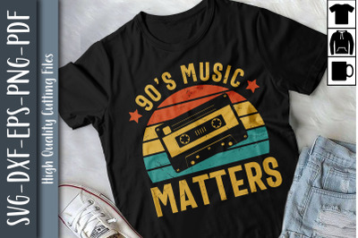 90s Music Matters Vintage 90s Retro