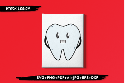 Angry Tooth SVG