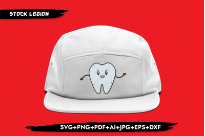 Happy Tooth SVG