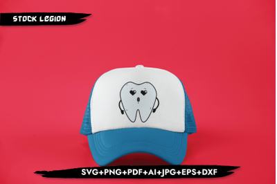 Heart Eyes Tooth SVG