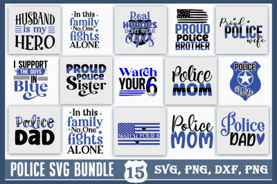 Police SVG Bundle