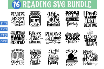 Reading  Svg Bundle