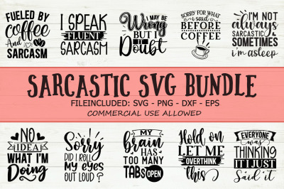 Sarcastic  Svg Bundle