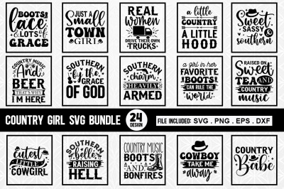 Country Girl SVG Bundle