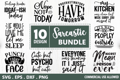 Sarcastic SVG Bundle