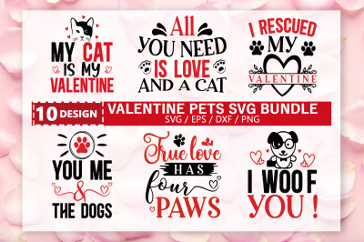 Valentine Pets SVG Bundle