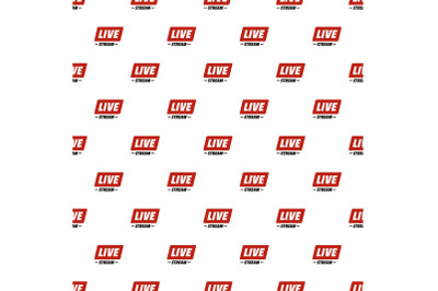 Hot live stream pattern seamless