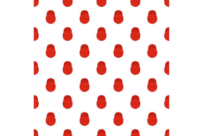 Red baseball cap pattern seamless