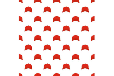 Baseball cap in front pattern seamless