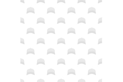 White baseball cap in front pattern seamless