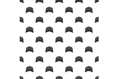 Baseball hat in front pattern seamless