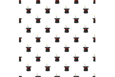 Wand in hat pattern seamless