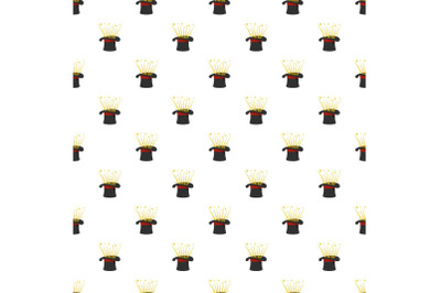 Hat and firework pattern seamless