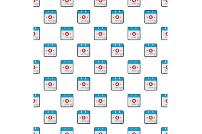 Calendar fourth july pattern seamless