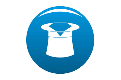 Hat with napkin icon blue vector