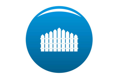 Triangular fence icon blue vector