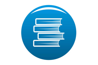 Book student icon blue vector