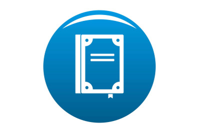 Book publication icon blue vector