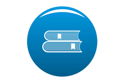 Book college icon blue vector