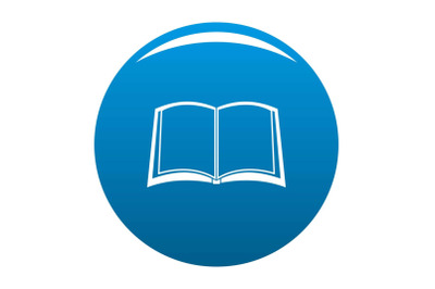 Book university icon blue vector