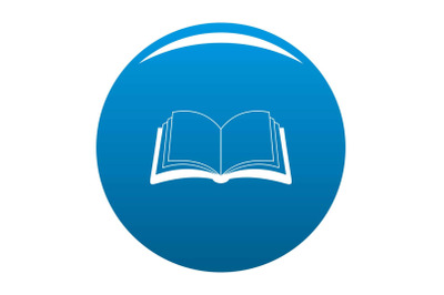 Book information icon blue vector