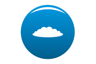 Cloud icon blue vector