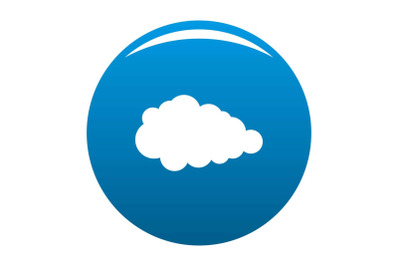 Overcast icon blue vector