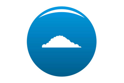 Cloudy icon blue vector