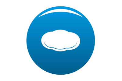 Cloud icon blue vector