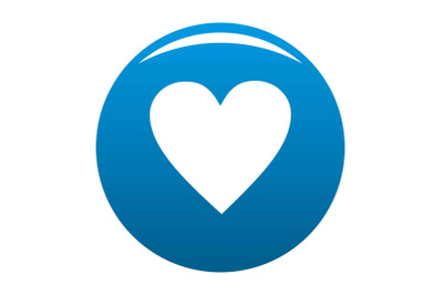 Red heart icon blue vector